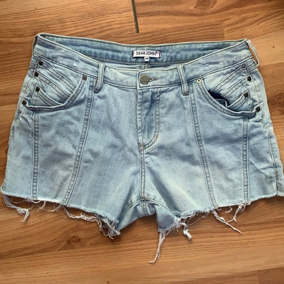 Size 28 Dear John shorts. Light blue - Picture 1 of 2